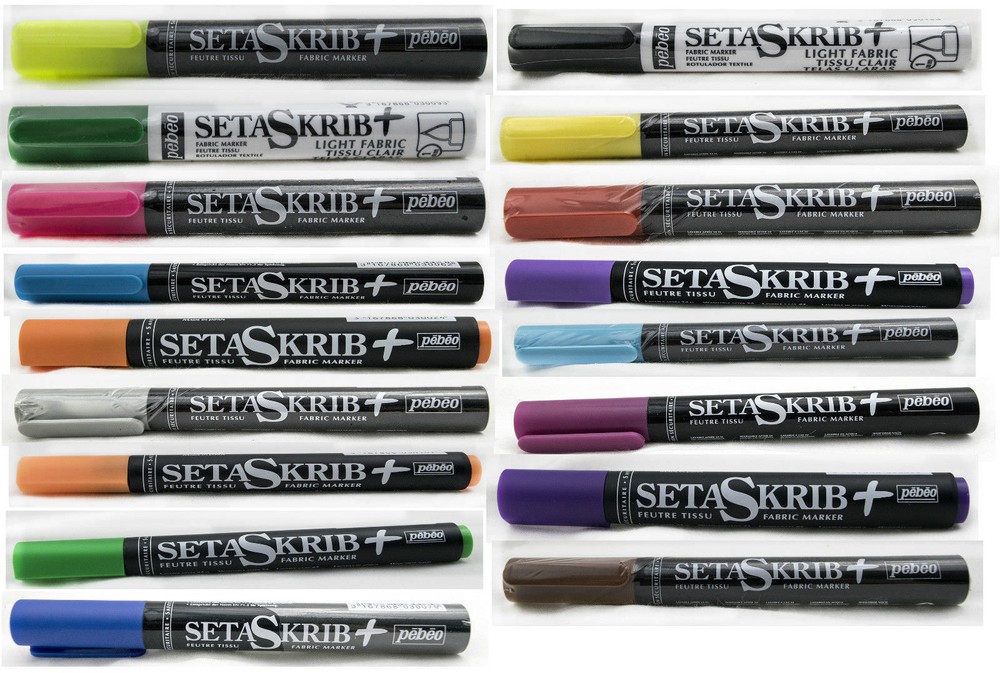 Setaskrib + Pebeo Fabric Markers