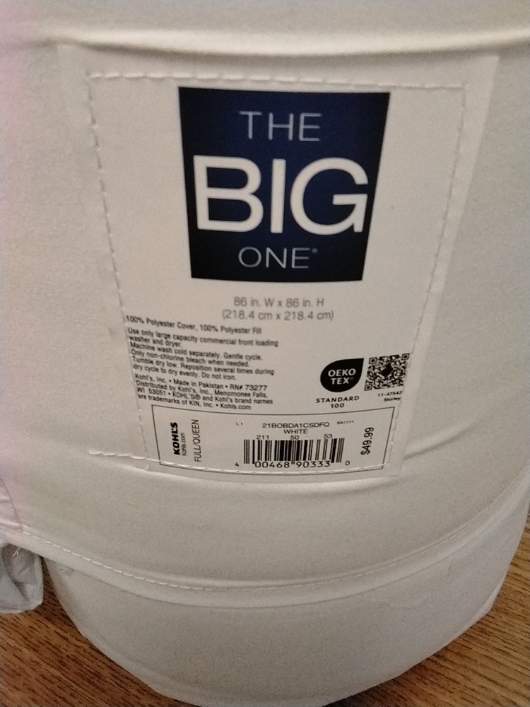 The Big One Reversible Down-Alternative Comforter