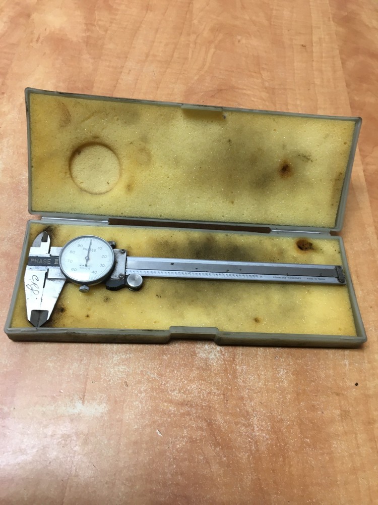 Phase II  920-216 Dial Caliper with  Case