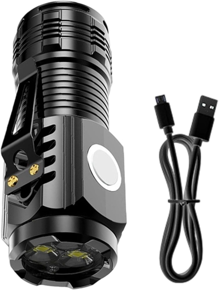 5PCS Mini Flashlight Set Rechargeable - Waterproof Bright LED Magnetic Base