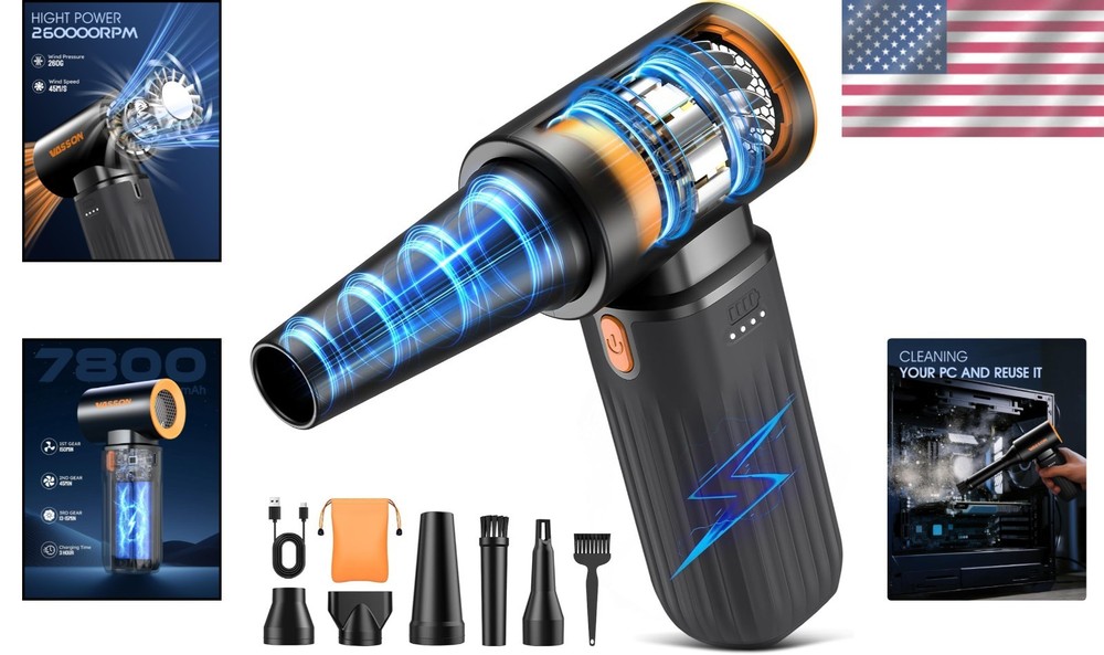 Mini Portable Air Duster - Fast Charging, Long Runtime