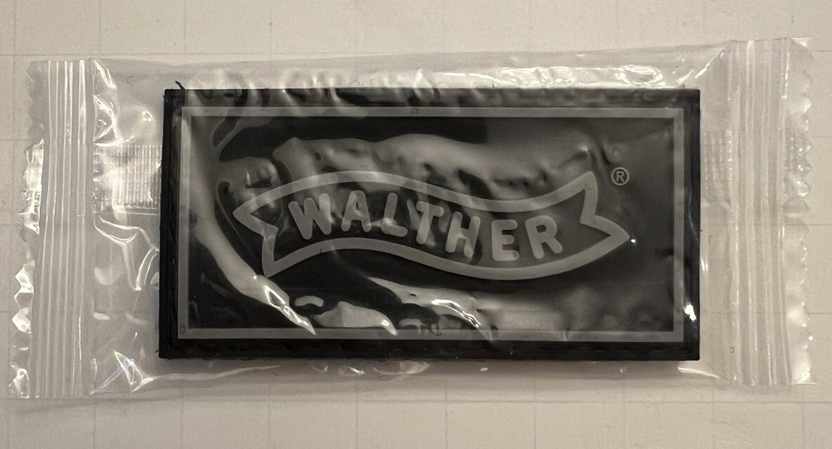 Walther Patch PVC Weapon Tactical Patch Black
