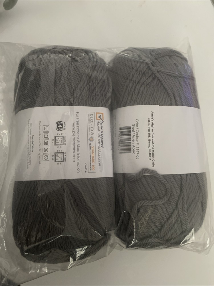 Premier Yarn Anti-Pilling Everyday Worsted Solid Yarn-Silver.