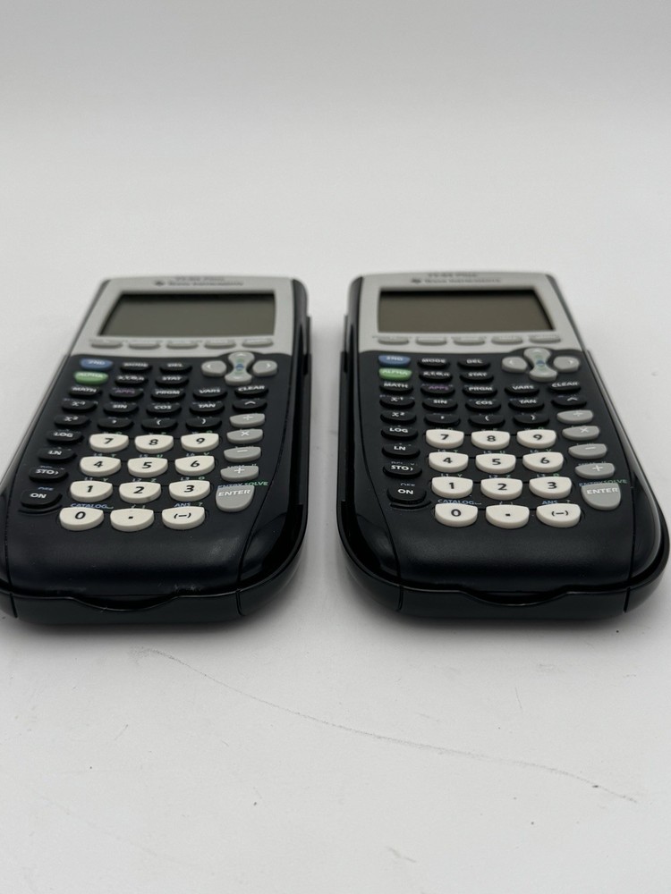 Two Texas Instruments TI-84 Plus Calculators [Tested] GREAT