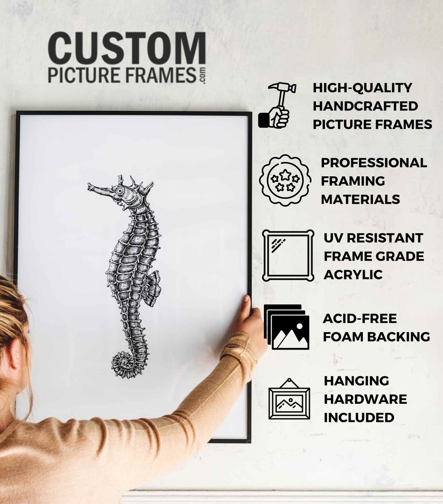 18x48 Frame Brown Solid Wood Picture Frame Width 0.75 Inches | Interior Frame De
