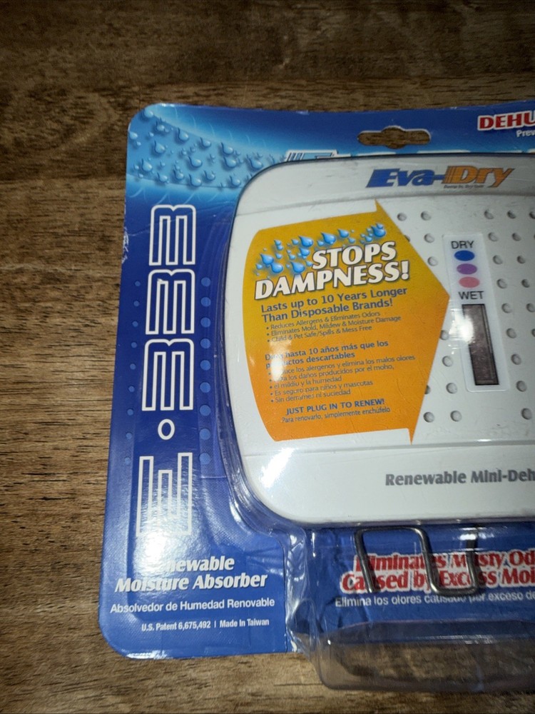 Eva-Dry E-333 Renewable Mini-Dehumidifier Plug In