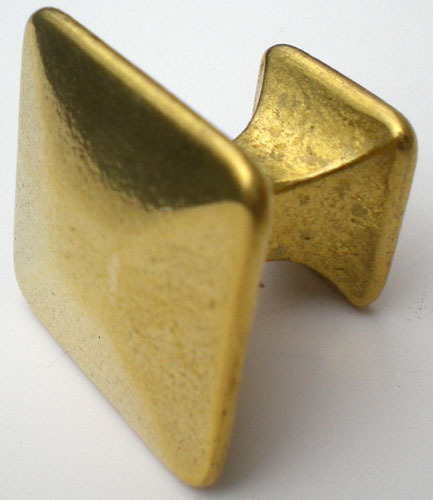 SOLID BRASS Pyramid Style Knob Size 1" Wide