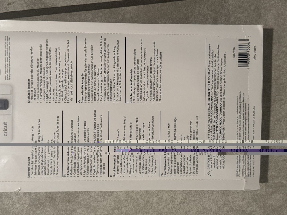 Cricut Essential Tool Set 9 pc