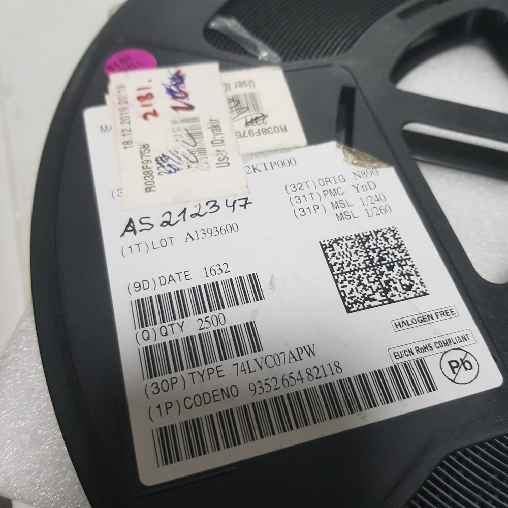 ORIGINAL NXP 74LVC07PW OPEN BUFFER QTTY : 2181 PCS