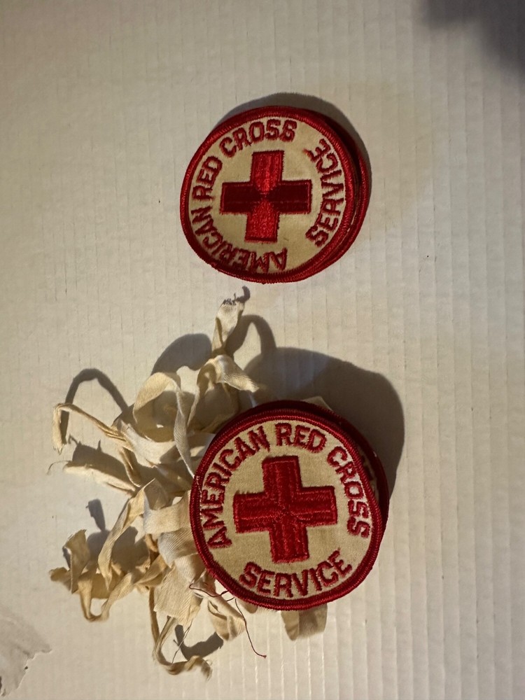 AMERICAN RED CROSS SERVICE PATCH FROM WW11 ERA