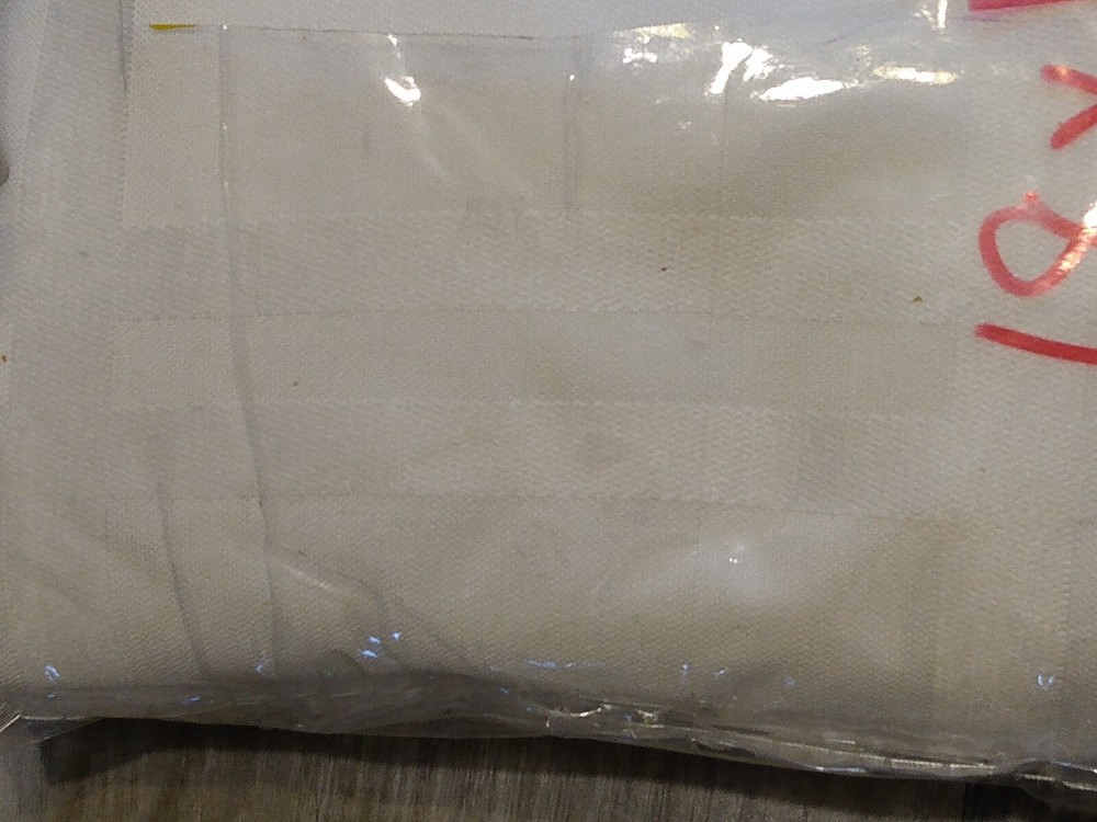 Origins Microfiber table runner liquid resistant 68" x 12" white