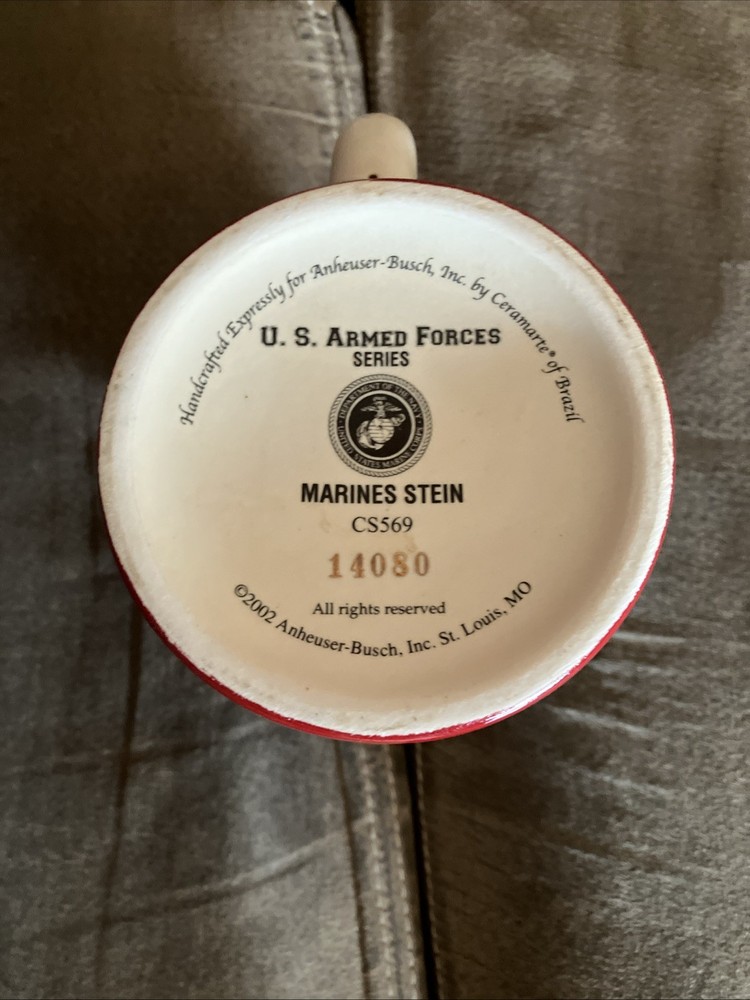 USMC STEIN, Anheuser-Busch US Armed Forces Series CS569 2002