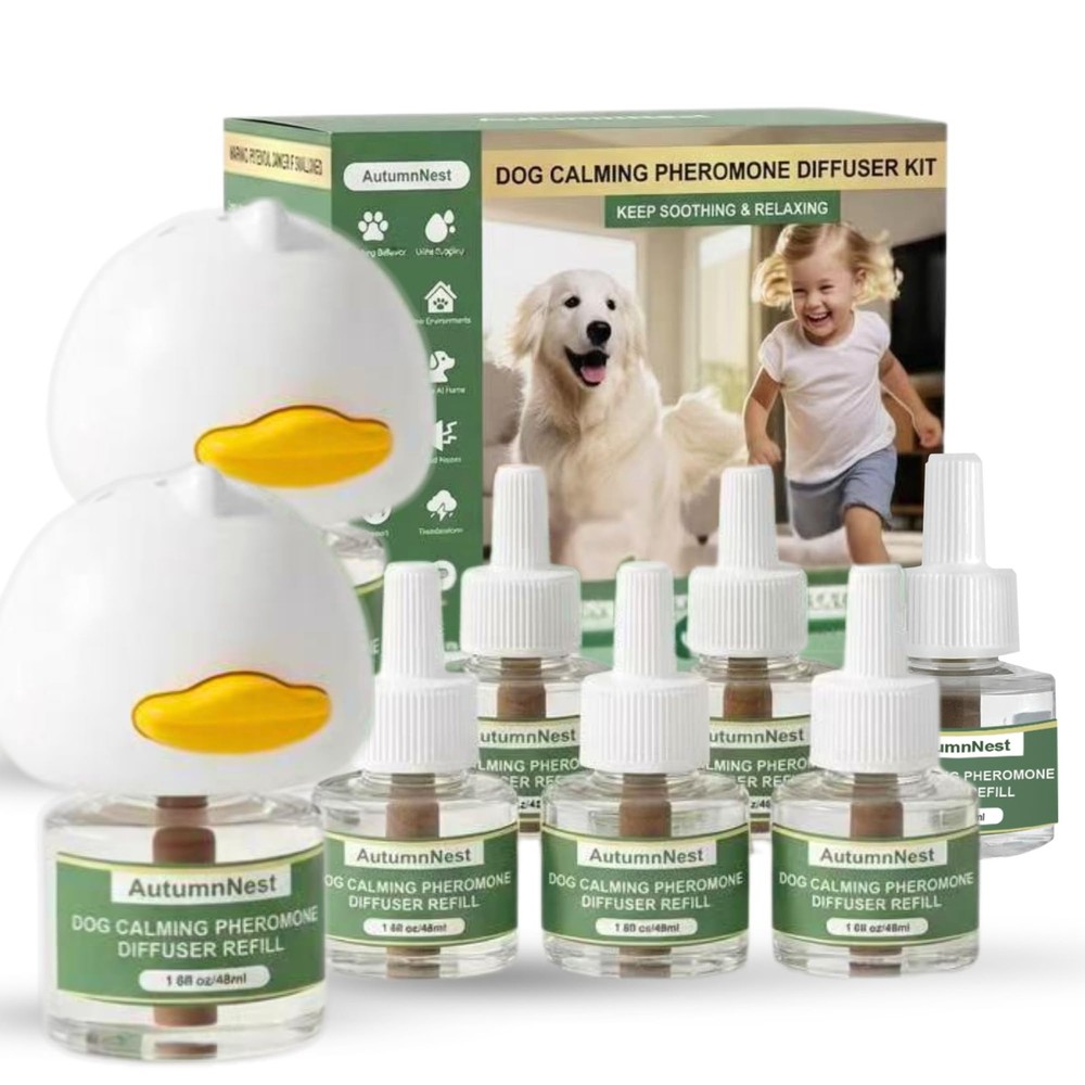 8-in-1 Calming Diffuser for Dog – Pheromone-Based Dog Anxiety Relief, 2 Plug-...