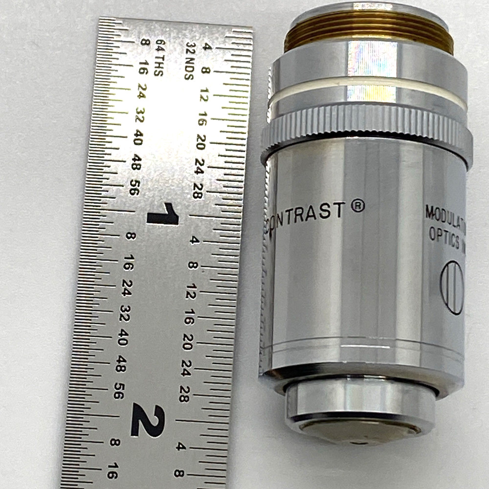 Hoffman Modulation Contrast HMC 100 Plan 1.25 NA 160/0.17 Microscope Objective