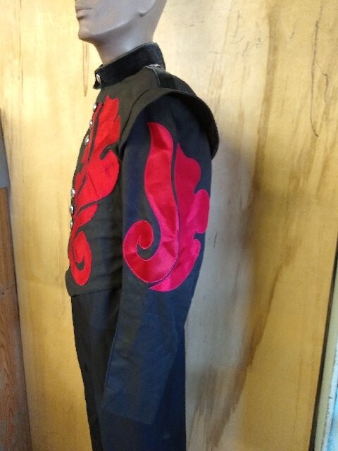 Marching Band Uniform Size 34" Including Jacket, Bibbers, Gauntlets