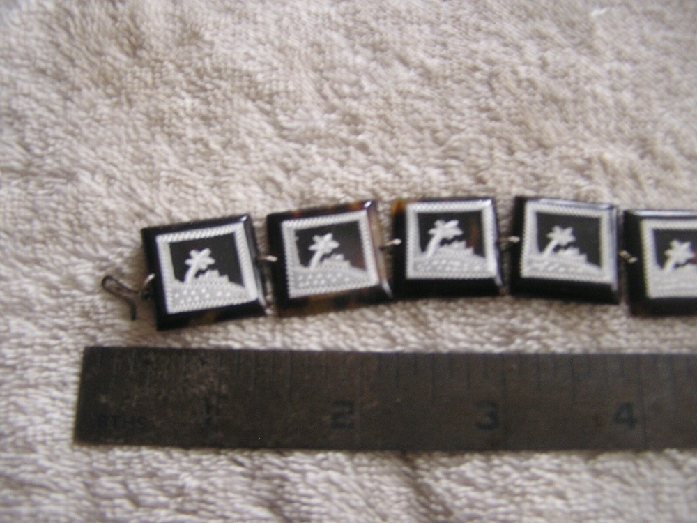 Antique Panel Bracelet with Overlay
