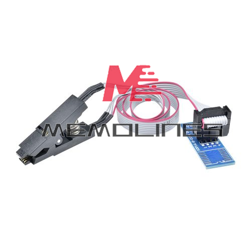 1-50x SOIC8 SOP8 Flash Chip IC Test Clips Socket Adpter BIOS/24/25/93 Programmer