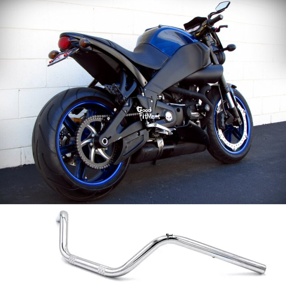 For Buell Lightning 1996-10 Motorcycle 7/8" Tracker Drag Handlebars Bars Chrome