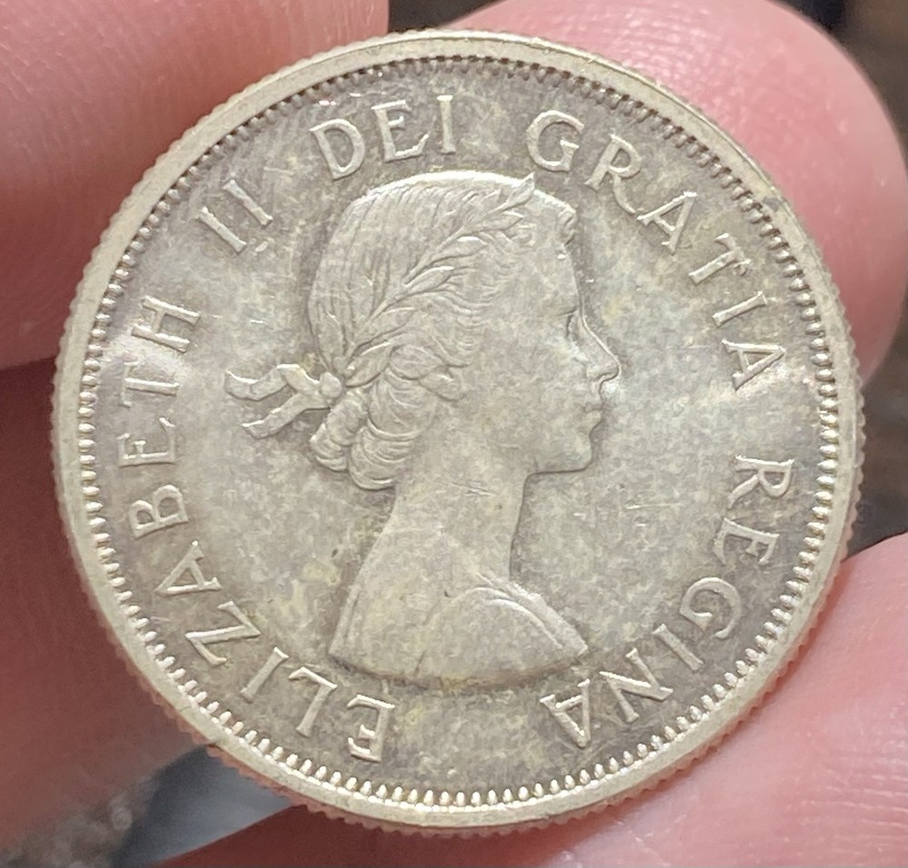 CANADA 25 Cent 1956 Silver Nice