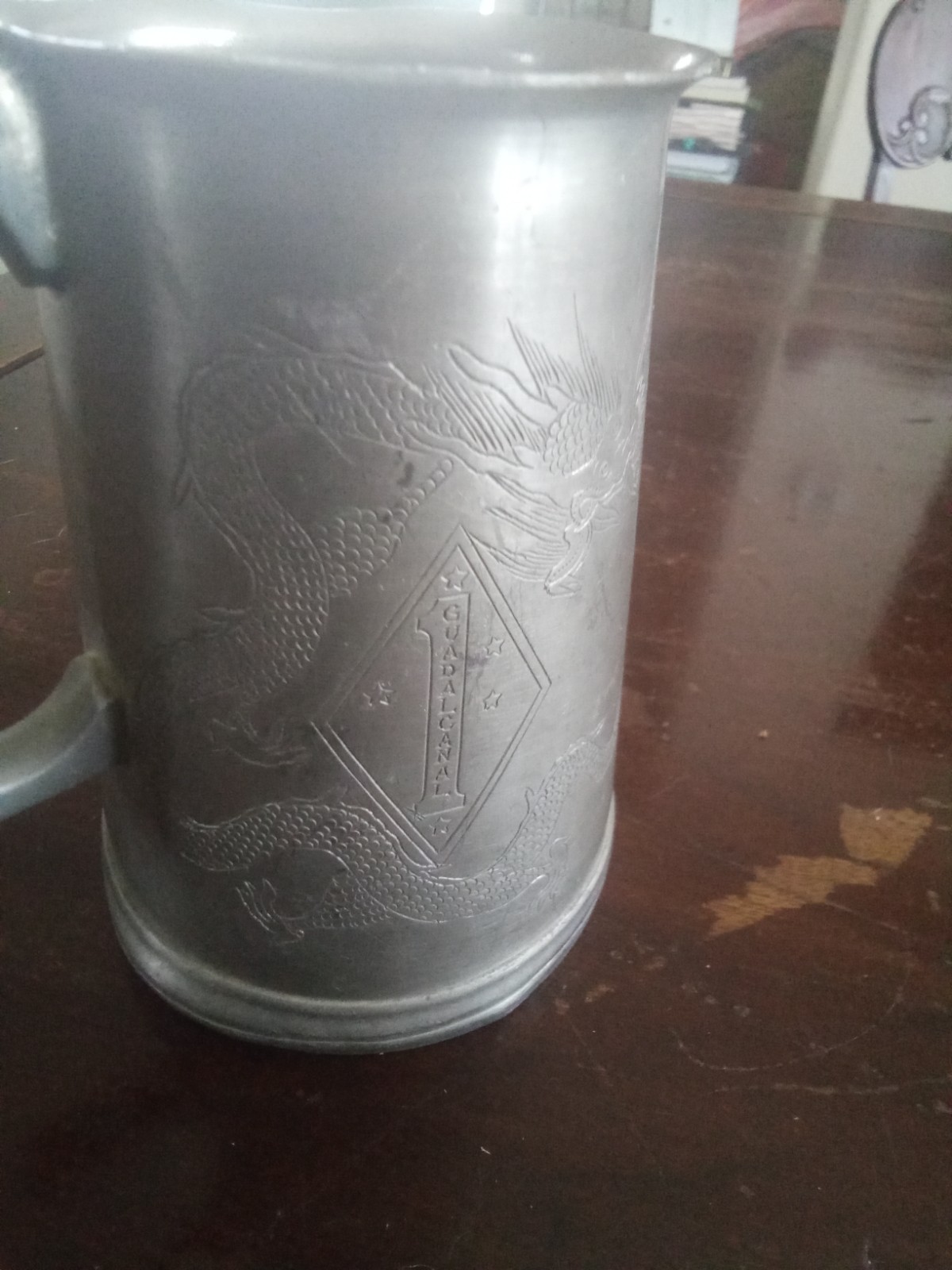 1947 Tientsin, China Named USMC/US Marine Corps Mug Lot. 1st Marine Division