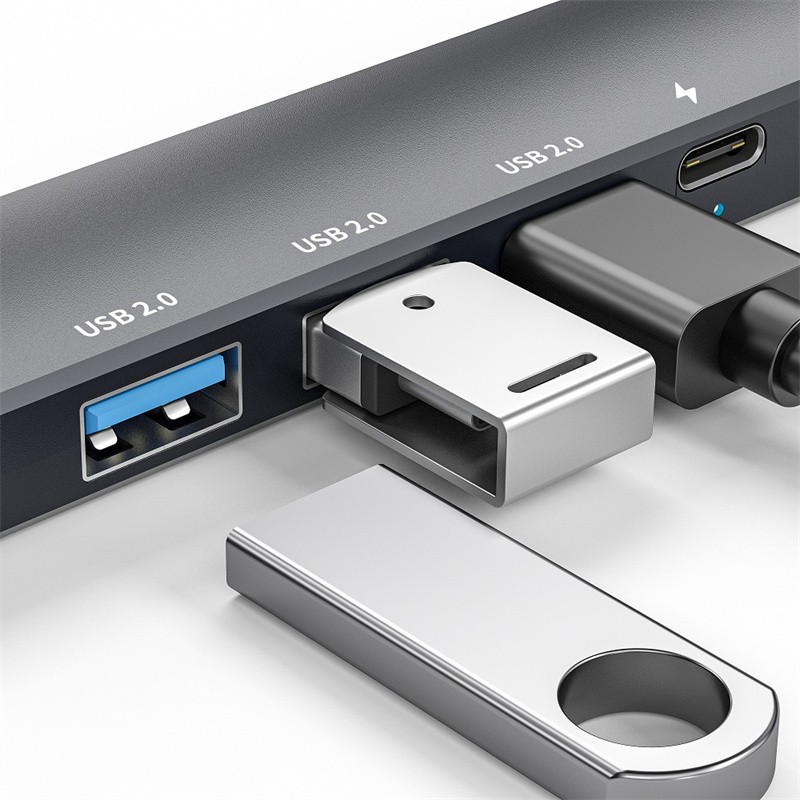Compact Usb3.0 Usb2.0 Type C Hub Portable Compact Suitable For Office Carry On
