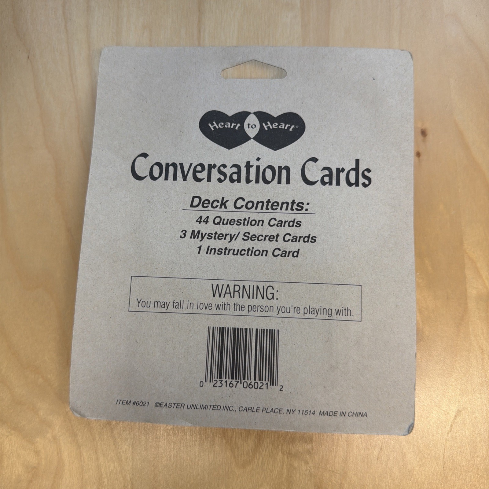 Vintage 2000 Heart To Heart Conversation Card Game Teen to Adult GAME SEALED NEW
