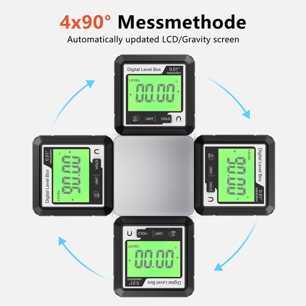 Digital Angle Finder Magnetic Angle Gauge LCD Digital Level tool Protractor I...