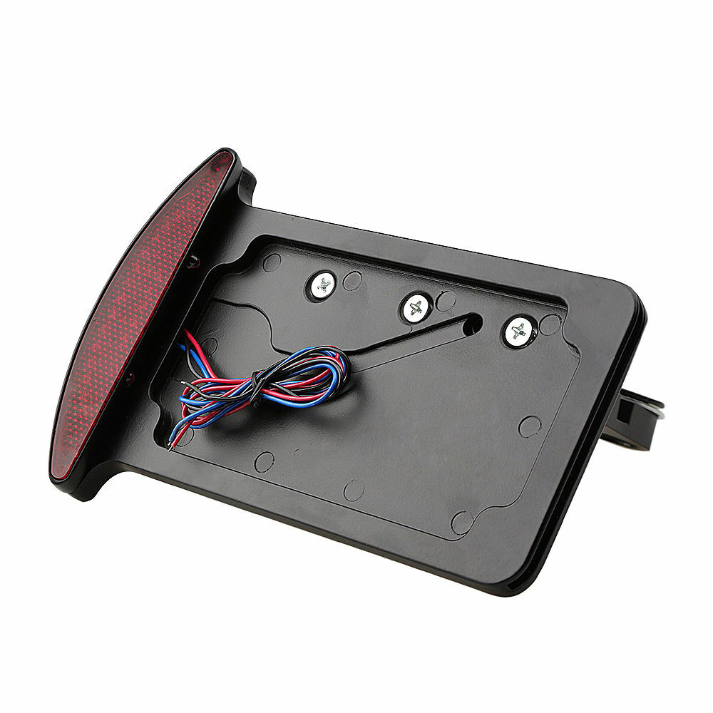 ewmotor Side Mount License Plate Bracket Tail Light For Harley Bobber Chopper US