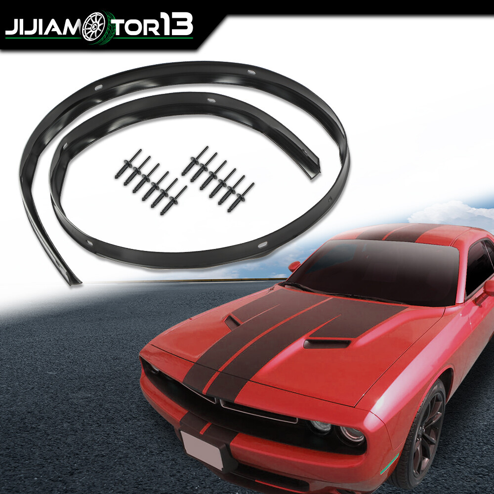 Fit For Dodge Challenger 2008-2022 Front Hood Bumper Weatherstrip Seal & Rivets