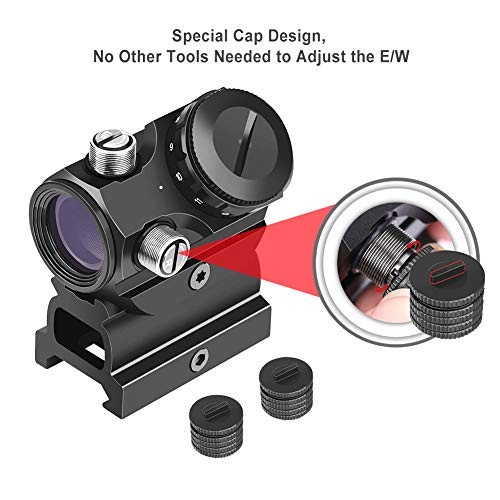 RDS-22 2 MOA Red Dot Sight Compact Red Dot Scope 1 x RDS-22 With 0.83” Riser