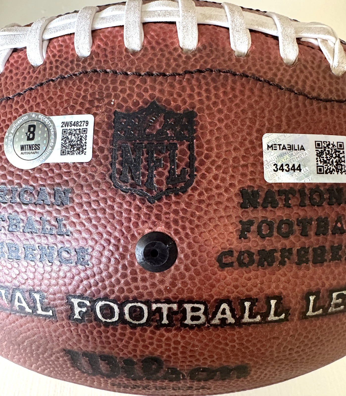 Baker Mayfield GAME-USED💪Signed + Inscribed Ball Tampa Bay Buccaneers 24-25 Szn