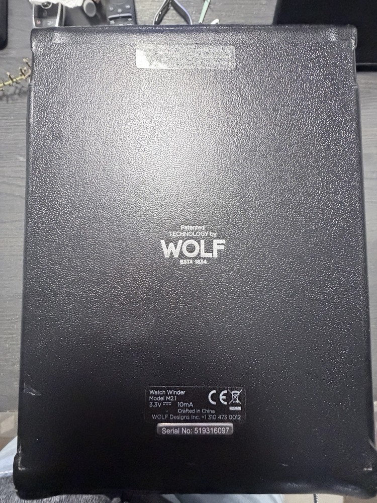 WOLF Heritage Module 2.1 • Automatic Single Watch Winder & Accessories (Black)