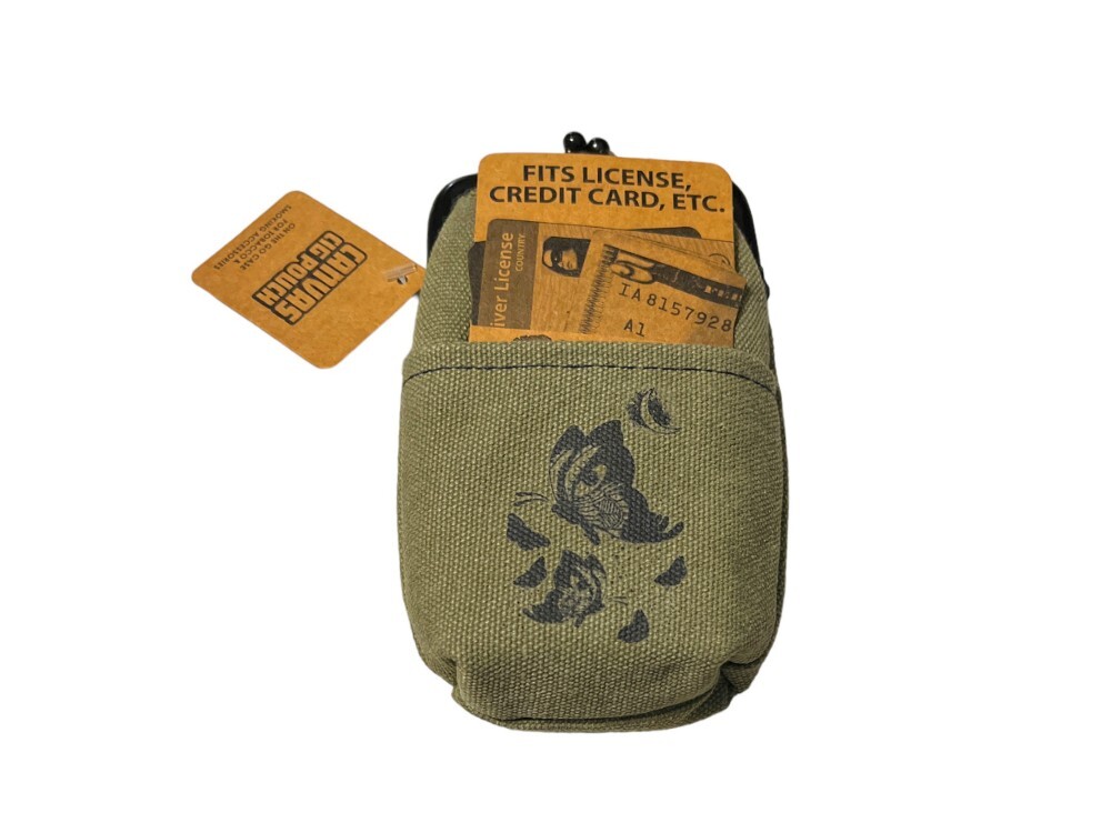 Colorful Canvas Cigarette Pouch with Snap Clasp Closure