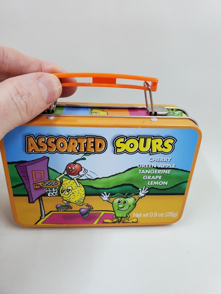 T1 Assorted Sours Candy Mini Tin Lunchbox