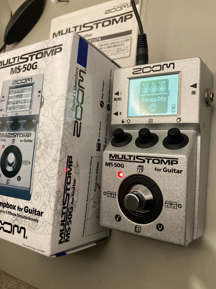 Zoom MS-50G MultiStomp Multi-Effects Guitar Effect Pedal Tested Work from Japan
