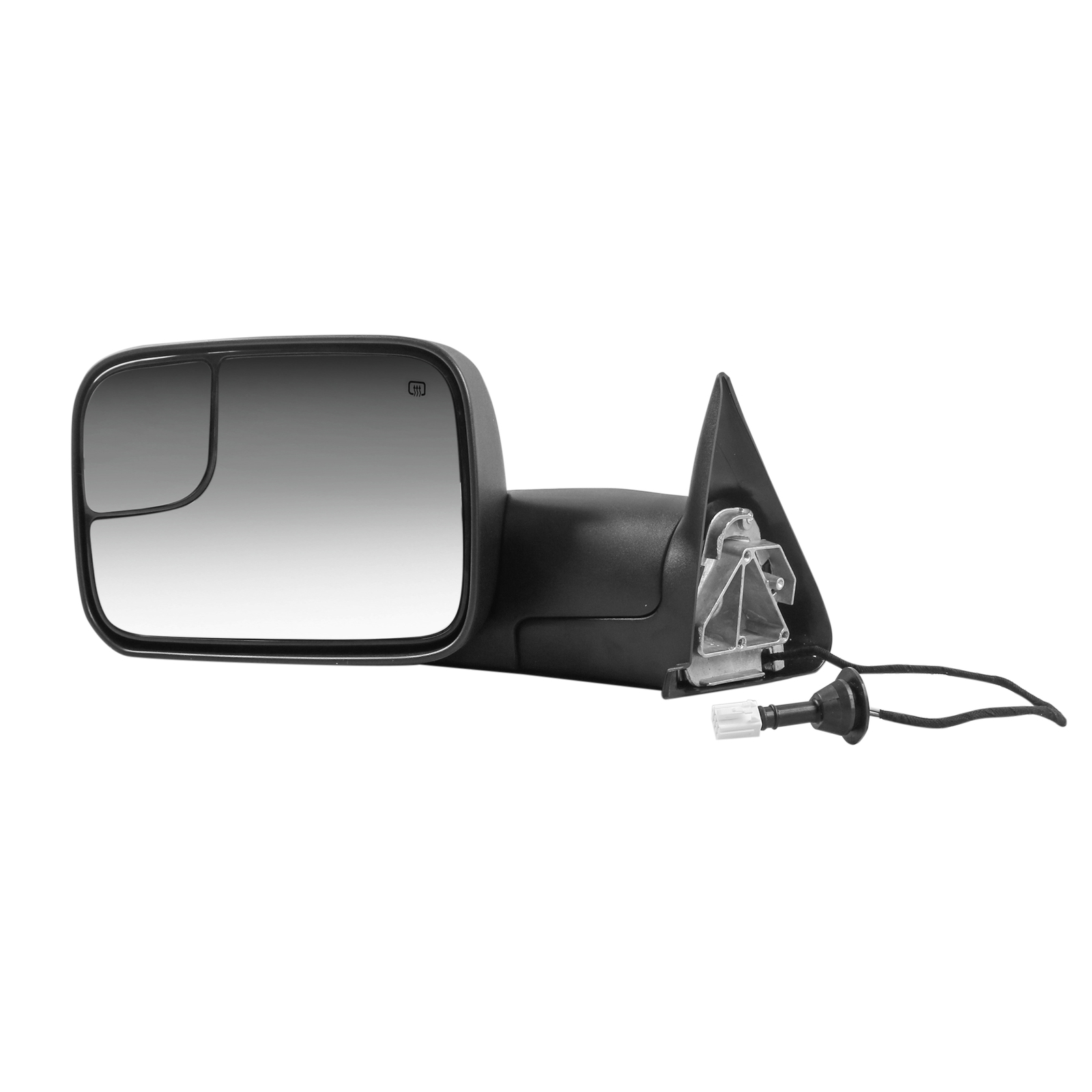 Pair Black Power Heated Tow Mirrors For 98-2001 Dodge Ram 1500 98-2002 2500 3500