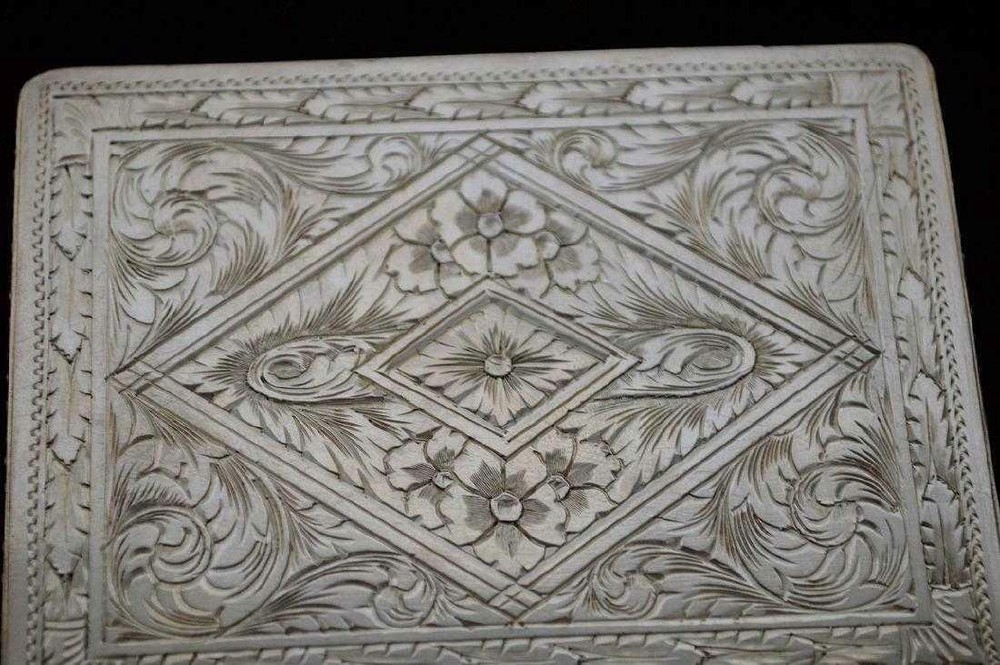 Fine Antique French Silver Frame Cigarette Box.