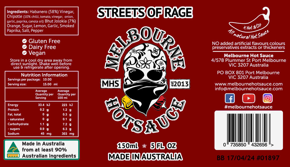 Melbourne Hot Sauce 12x150ml Challenge Pack
