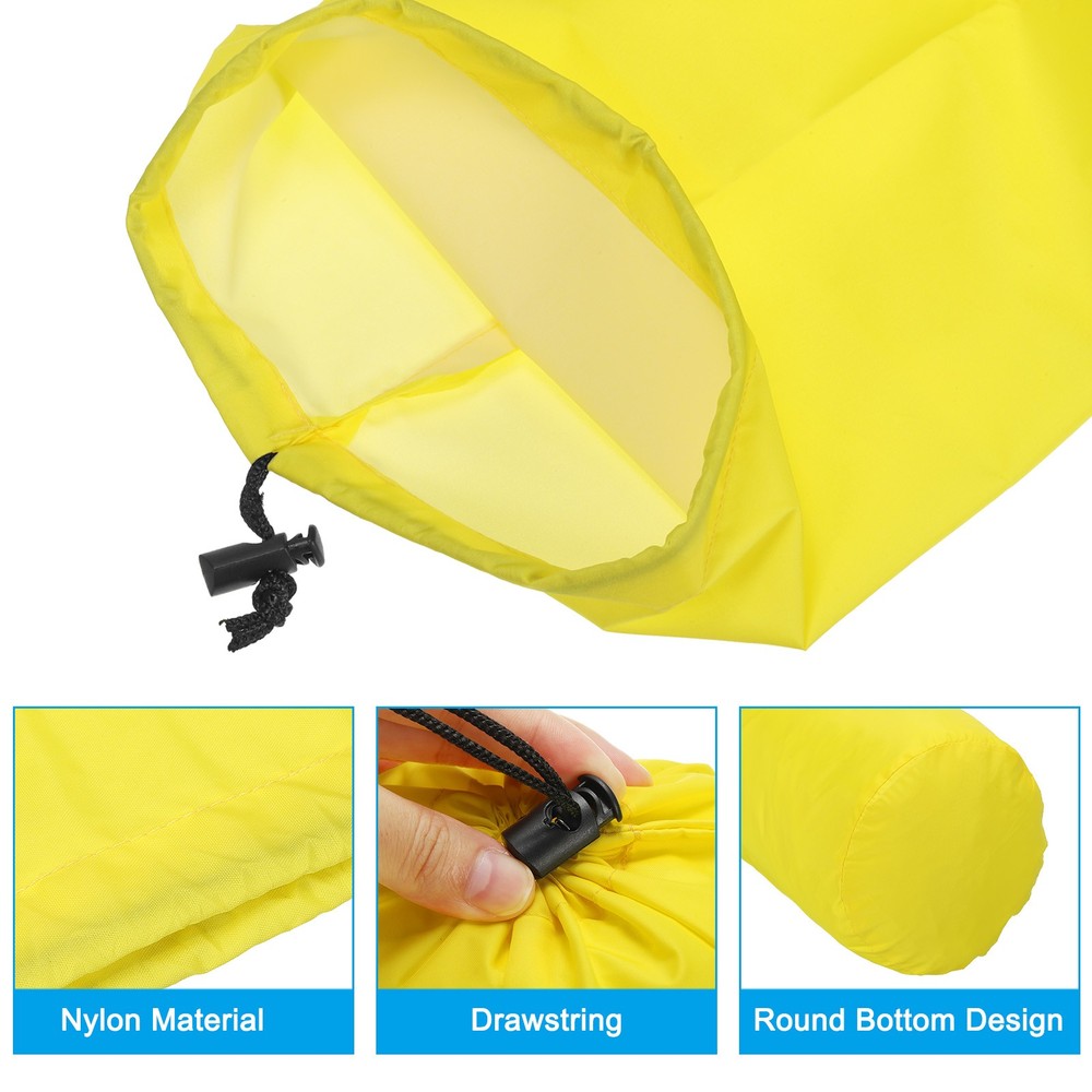3sets Stuff Sack Assorted S/M/L Storage Sack Portable Drawstring Dust Flap Bag