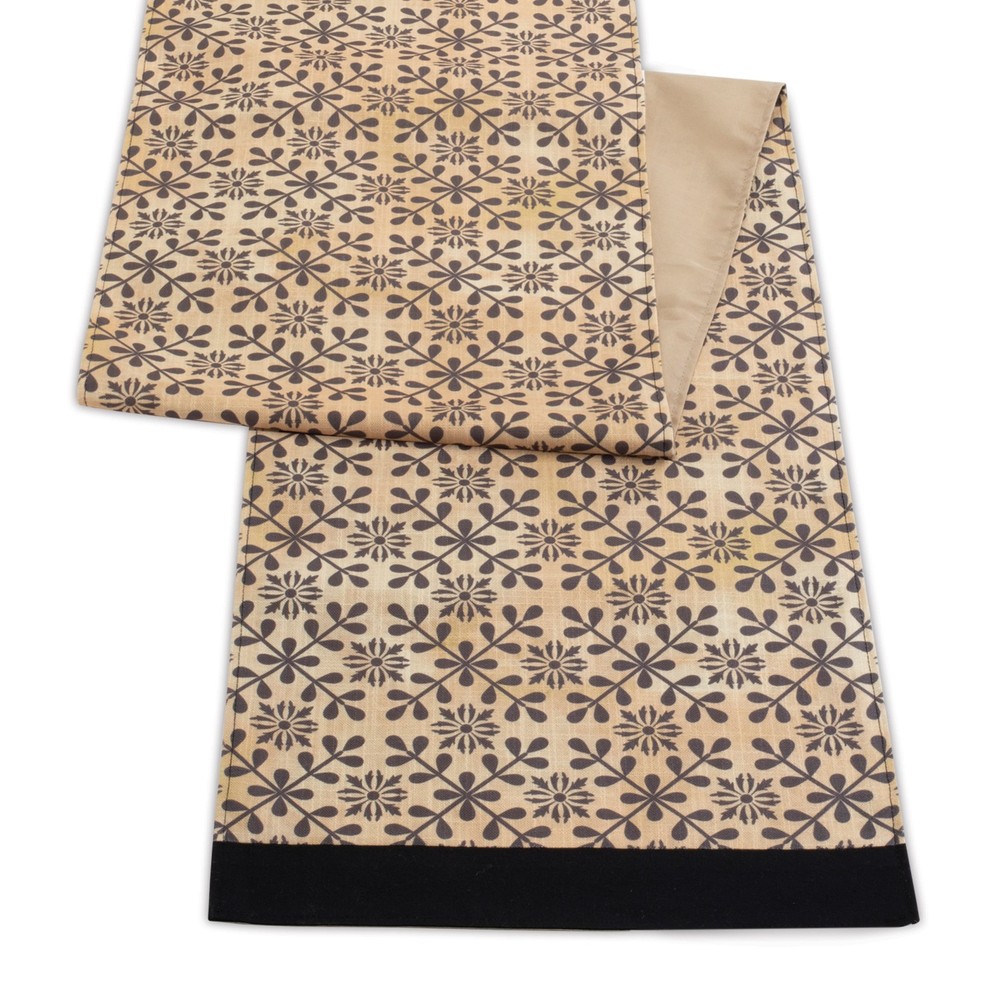 Geometric Floral Patterned Table Runner (Set of 2)