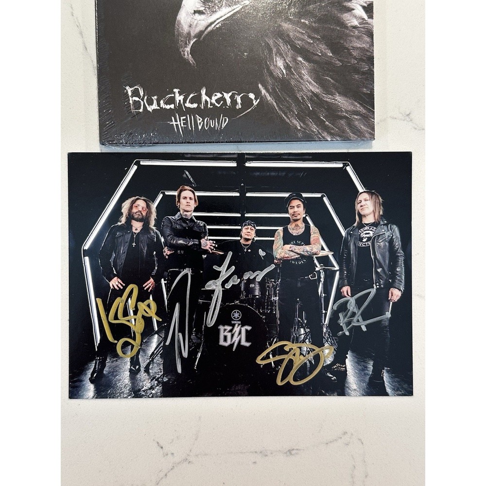 Buckcherry Signed/Autographed Artcard and Hellbound CD #1