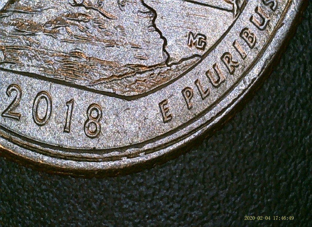 2018-P Pictured Rocks DDR Misaligned Strike Error Coin