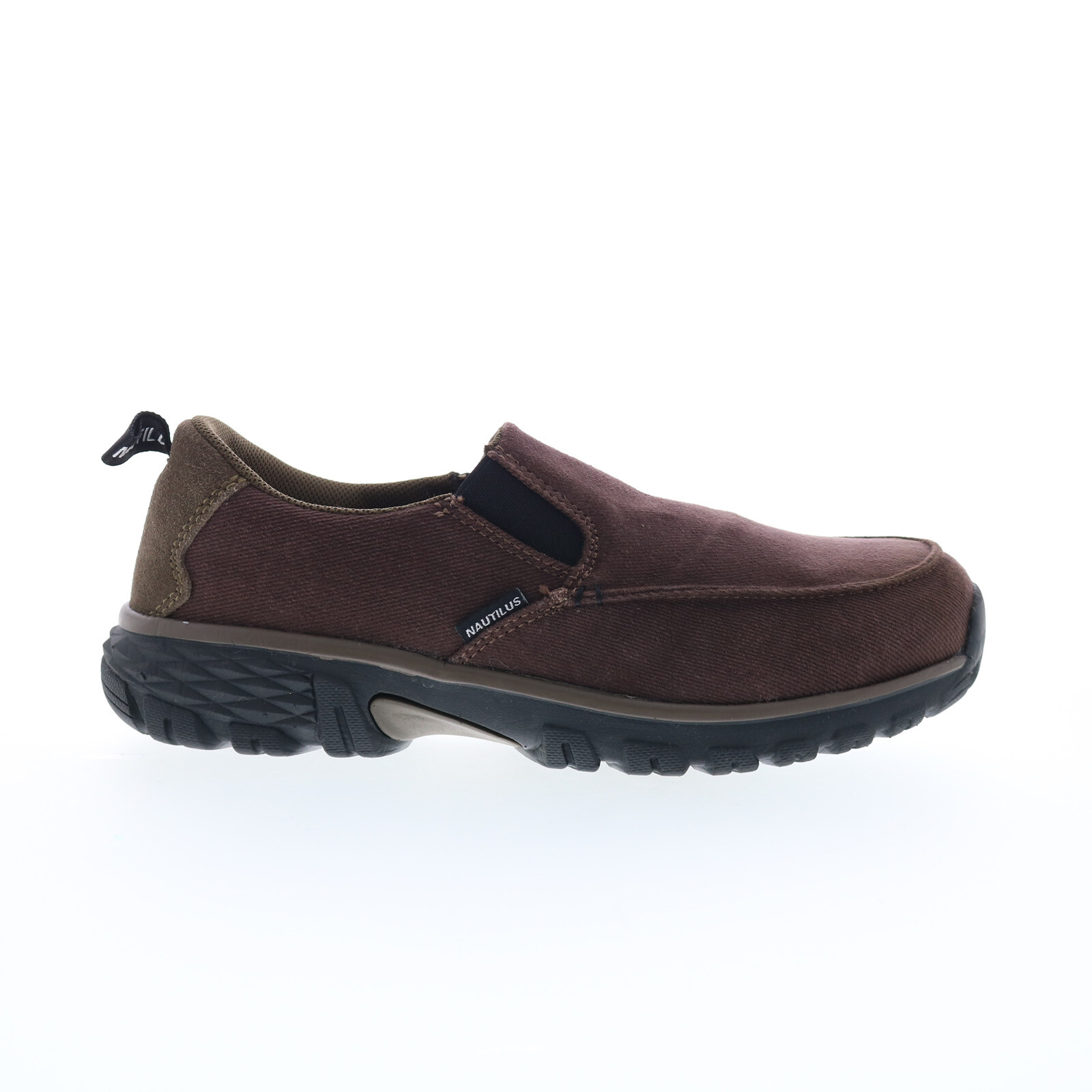 Nautilus Breeze Slip-On Alloy Toe Electrical Hazard Mens Brown Athletic Shoes