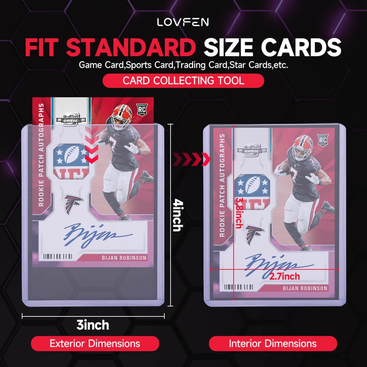 1000CT Standard 3"x4" Toploaders For 35pt Sports Trading Cards Holder 40*25Pack