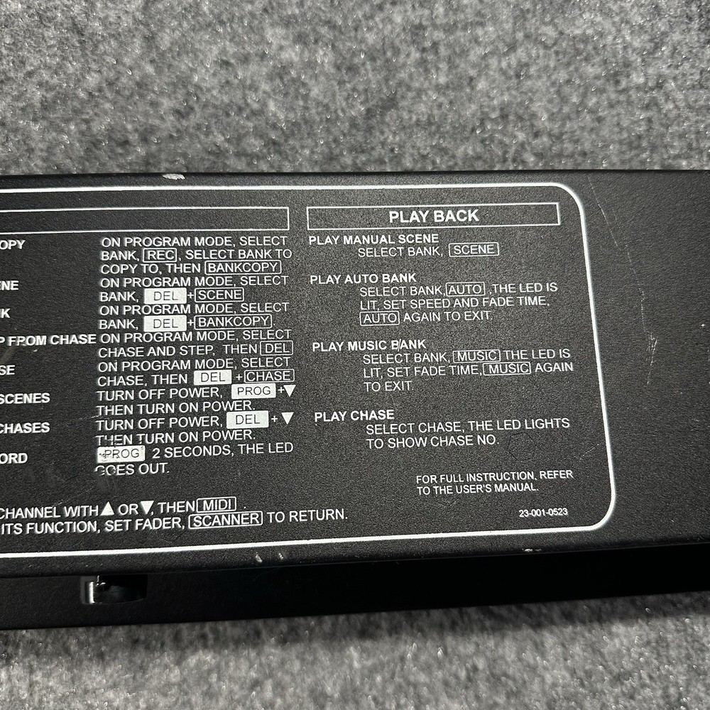 Elation DMX Programmer Channel Tabletop Lighting Controller OPERATOR 192 Untestd