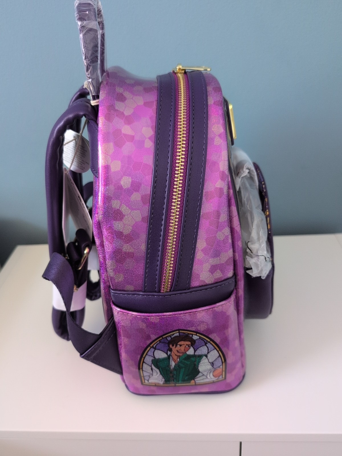 Loungefly Disney Princess Stained Glass Collection: Rapunzel Mini-Backpack NWT