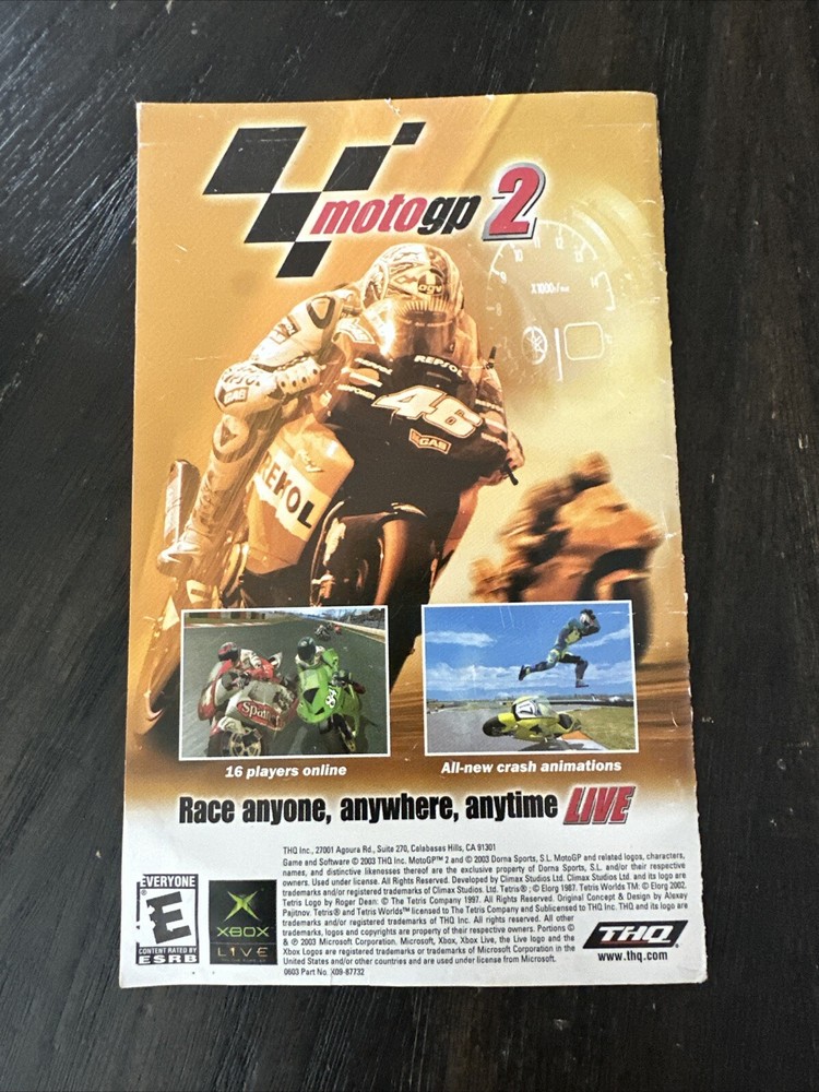XBOX Manual Only Tetris Worlds