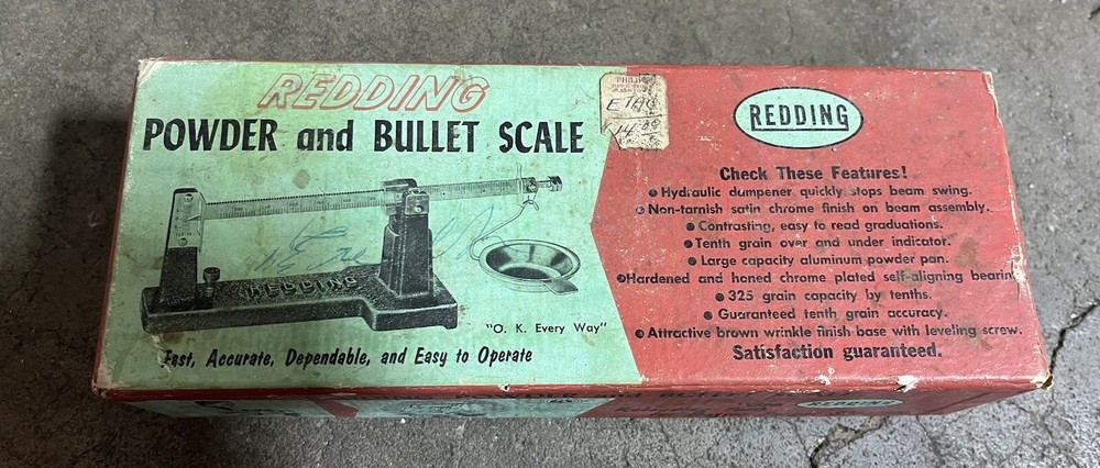 Vintage Redding Powder Balance Beam Scale