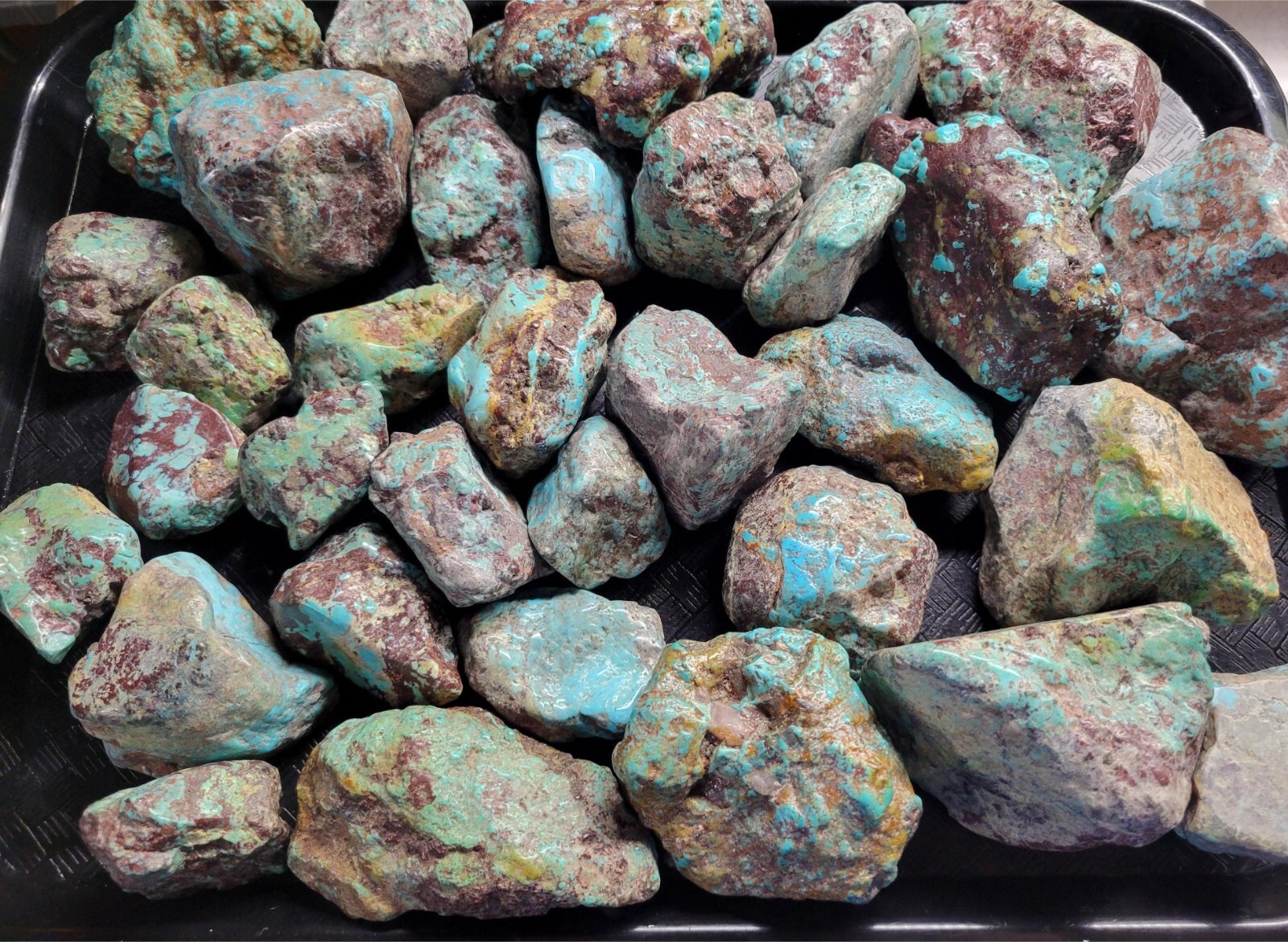 RARE Large Natural Bisbee Arizona Turquoise Rough Nuggets Half Pound