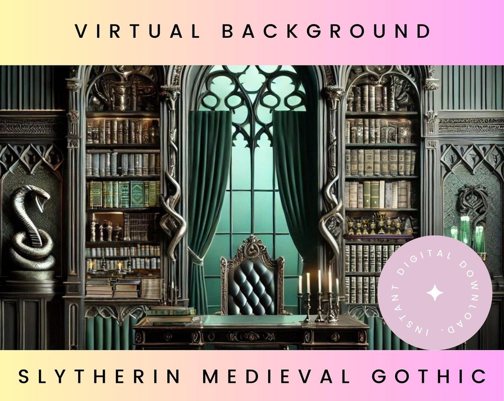 Slytherin Virtual Office Background